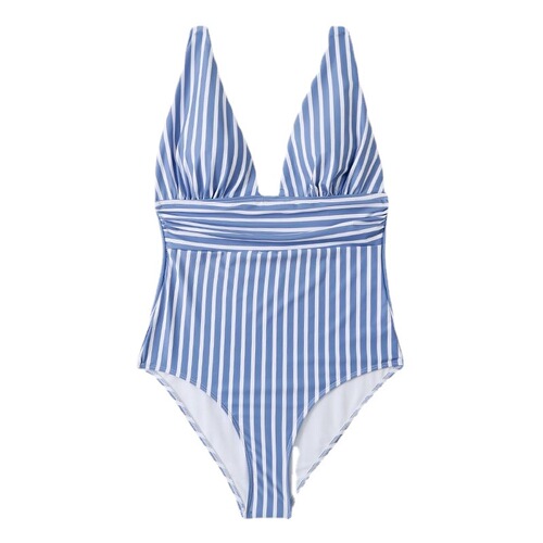  new foreign trade cross-border Amazon European and American sexy striped one-piece bikini women's swimsuit manufacturer wholesale