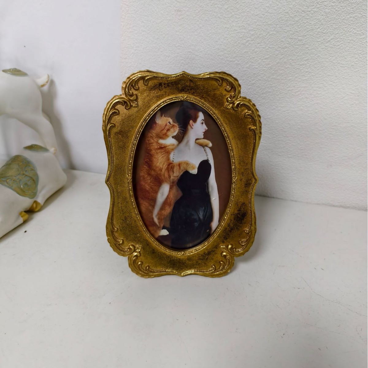 유럽풍 수지 액자, 조각된 금색 벽걸이 액자, 인테리어 장식품, 유화 테이블 장식 액자, 유럽풍 레트로