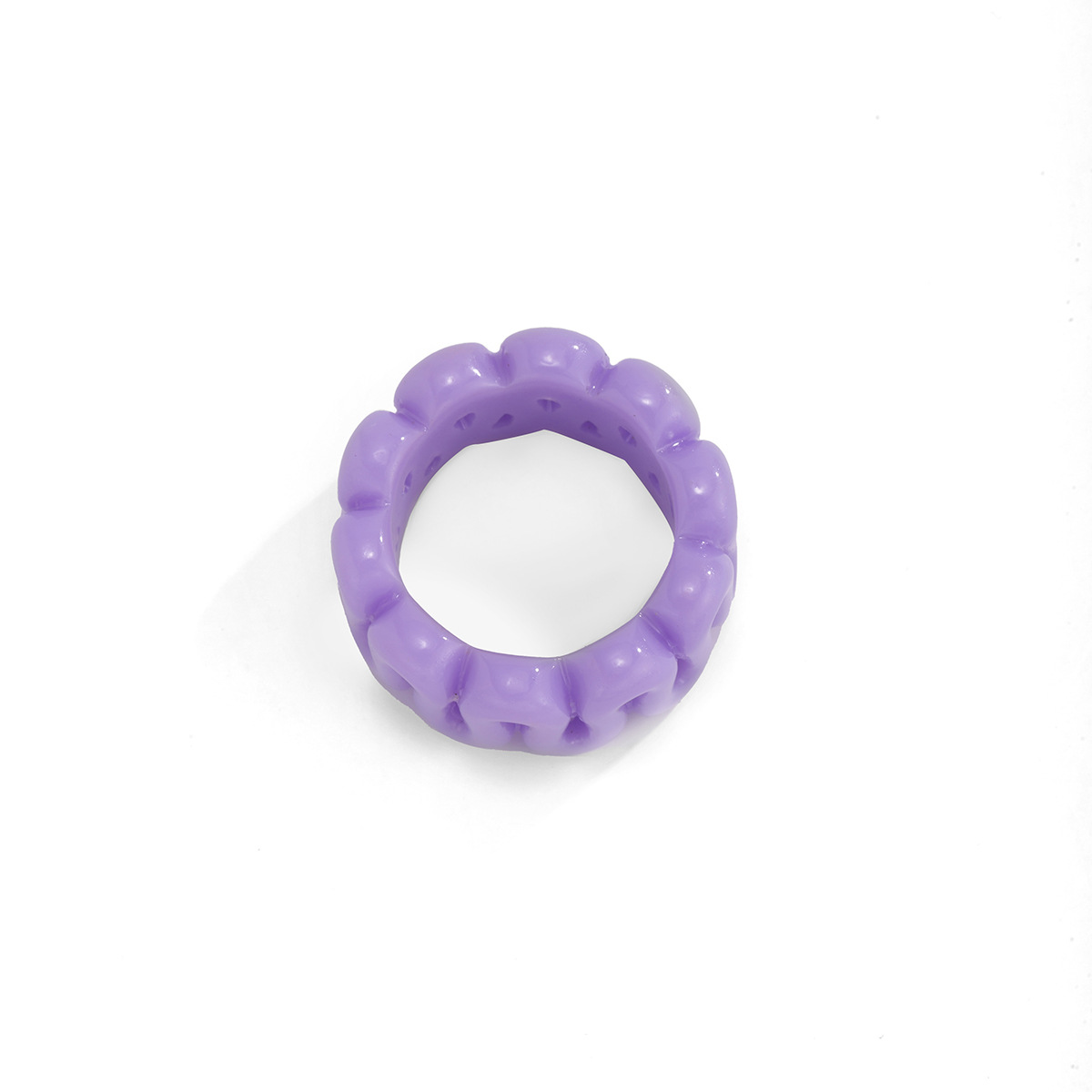 Wholesale Jewelry Geometric Color Hollow Resin Ring Nihaojewelry display picture 13