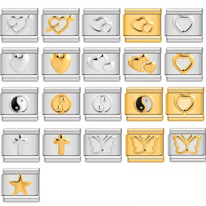 Italian Modular Bracelet DIY with Interchangeable Single-Module Pieces, Niche Jewelry for Couples and Best Friends, Birthday Gift Italian Modular Bracelet DIY with Interchangeable Single-Module Pieces, Niche Jewelry for Couples and Best Friends, Birthday Gift