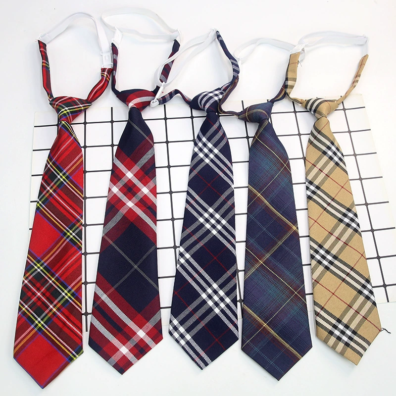 Student Uniform Bow Set — Bow Tie & Ribbon Accessory, plaid school style, adjustable strap