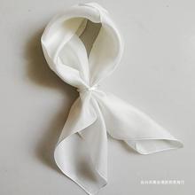 厂家直销【缤纷丝语】真丝斜纹白色小方巾扎染蜡染丝巾DIY草木染