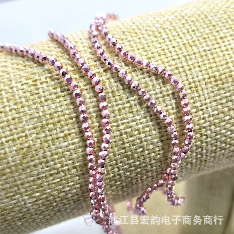 Cross -border 2mm лазерные яркие сверхмалые кристаллы шарики для DIY одежды ожерелья браслеты аксессуары резка стекла
