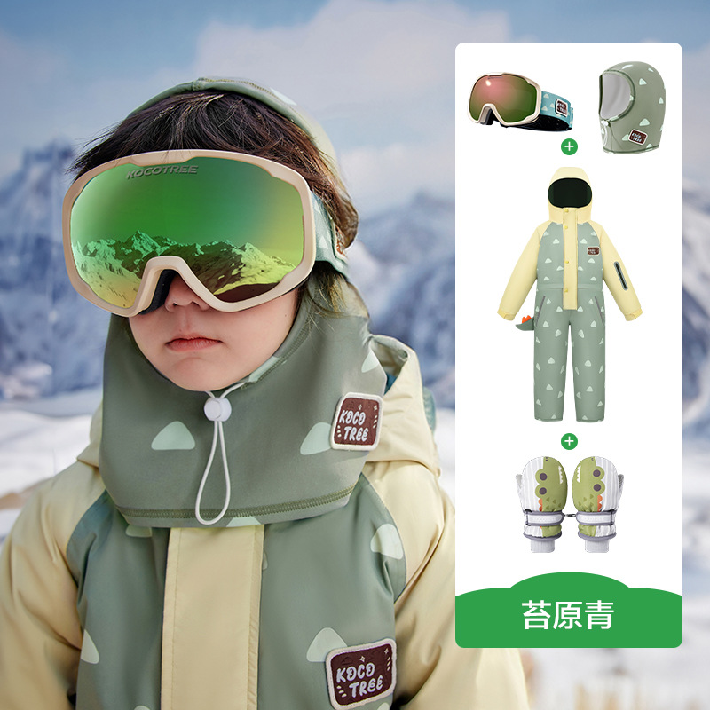 Mono de esquí infantil impermeable y térmico unisex image 16