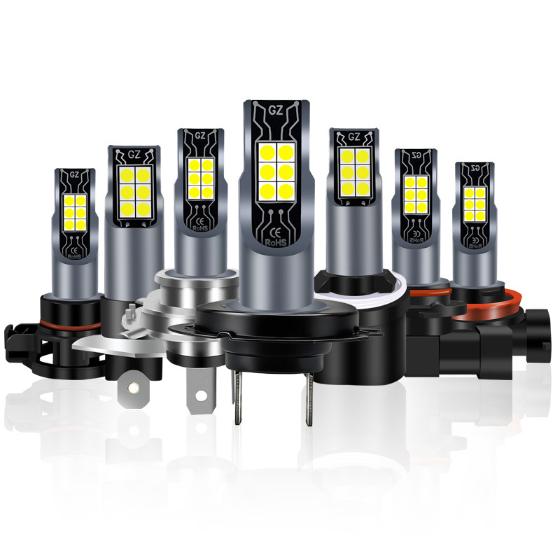 2026 Cross-border New Product Car LED Fog Lights Headlights H11 H7 9005 9006 12smd LED Bulbs
