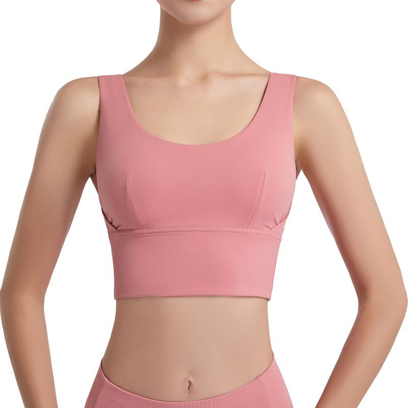 Suministro directo de fábrica nueva en forma de U belleza espalda yoga deportes sujetador alta resistencia corriendo golpes fitness push up ropa interior