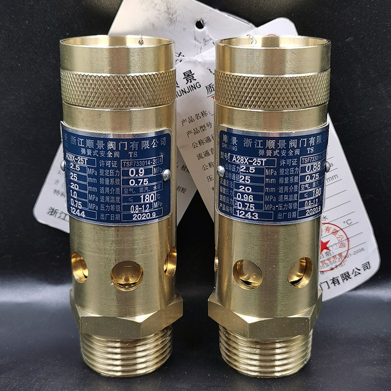 A28X-25T/A28X-16T储气罐空压机全铜全启式弹簧式阀DN20 DN25