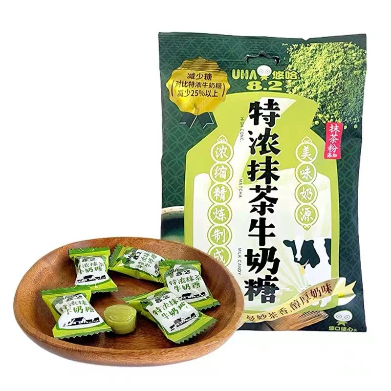 Конфеты с молочным вкусом UHA UHA Rich Milk Candy Bags Matcha Strawberry Flavor Wedding Candy Souvenir Hard Candy Snacks Wholesale