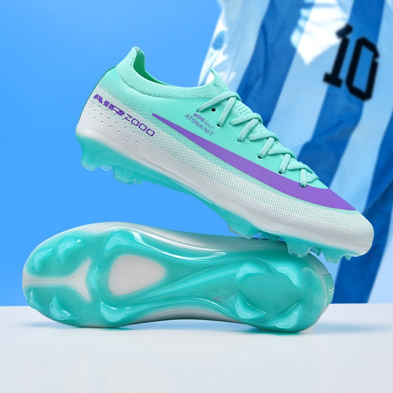 Zapatos de Entrenamiento de Fútbol de Malla y Caucho TPU para Césped Natural y Artificial