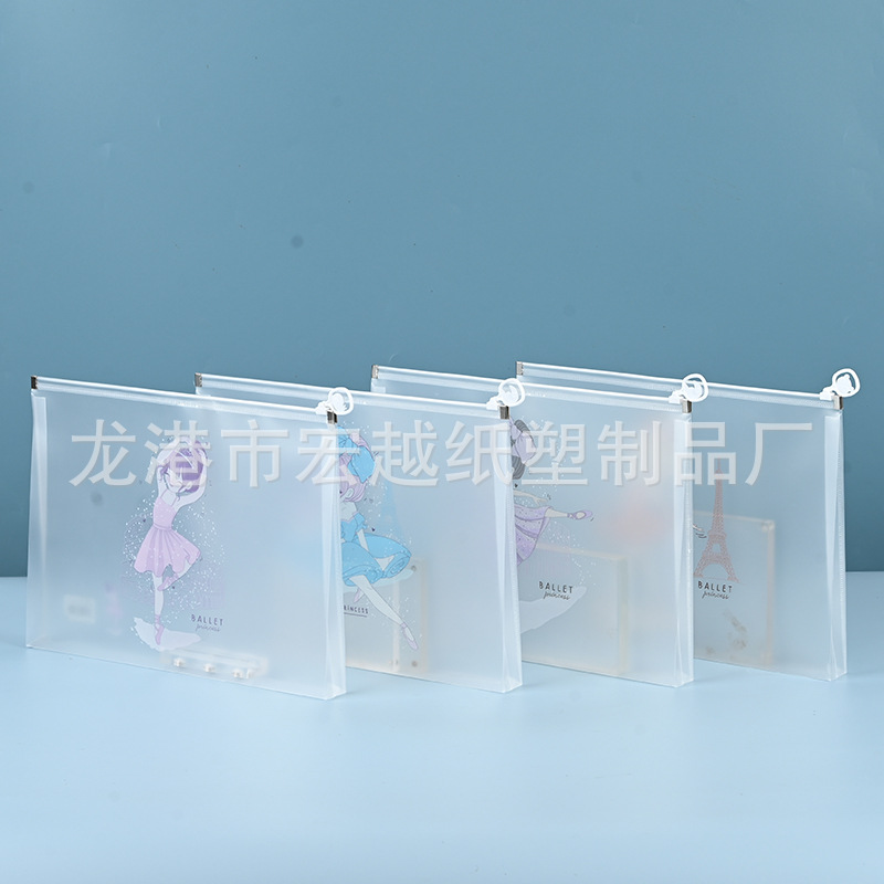 Bolsa impermeable de almacenamiento PP tamaño A4 A5 para oficina