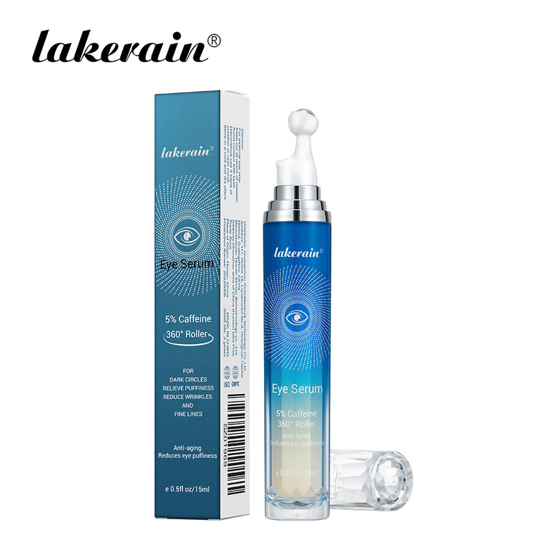 跨境lakerain滚珠按摩眼部精华液 熬夜眼部淡hei眼圈滋润眼霜|undefined