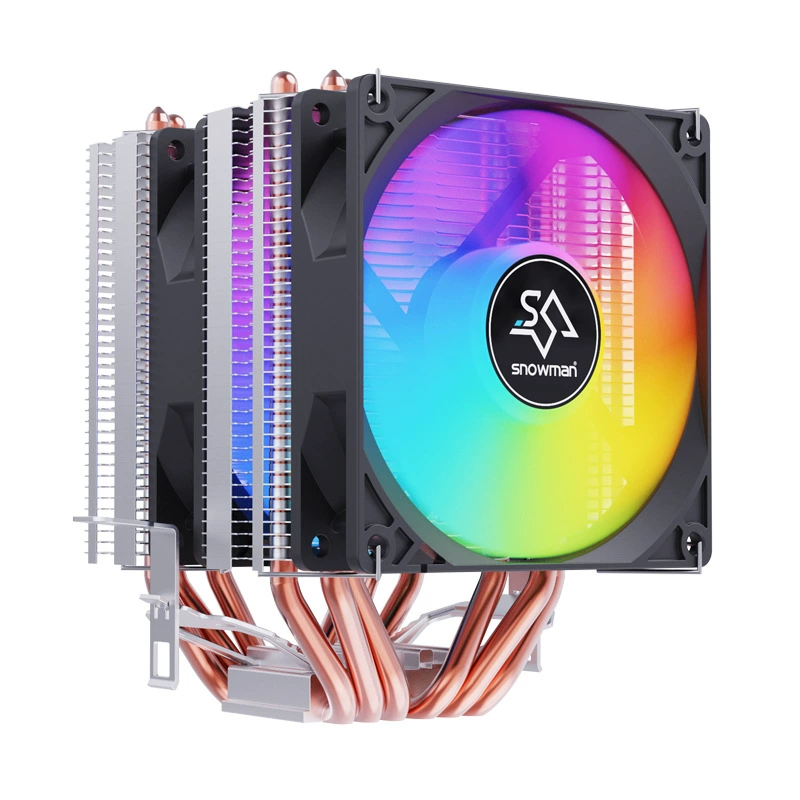 MX6 тепловая труба радиатор для процессора 1700 воздушное охлаждение X99 бесшумный 1150 для AMD компьютер 2011 вентилятор i5 i7