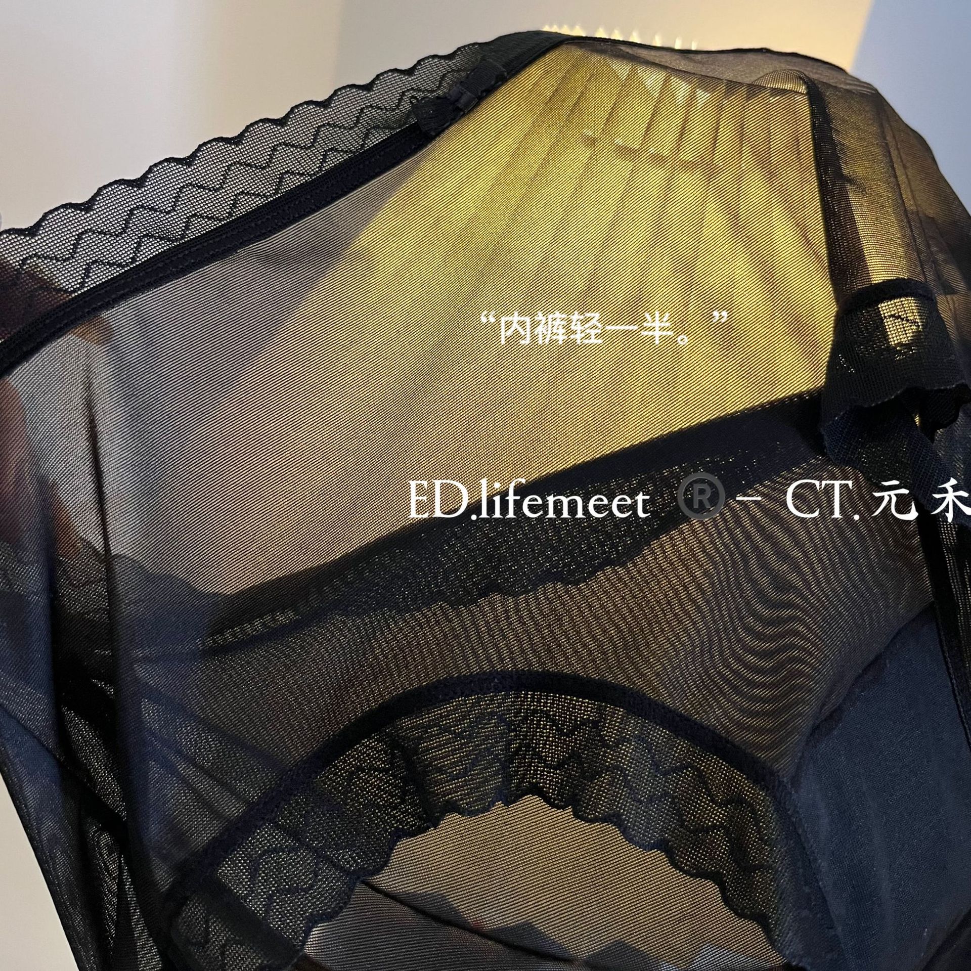 绵绵冰~性感网纱漏肤女士中腰内裤日系新品裸感透气盒装三角内裤|ms