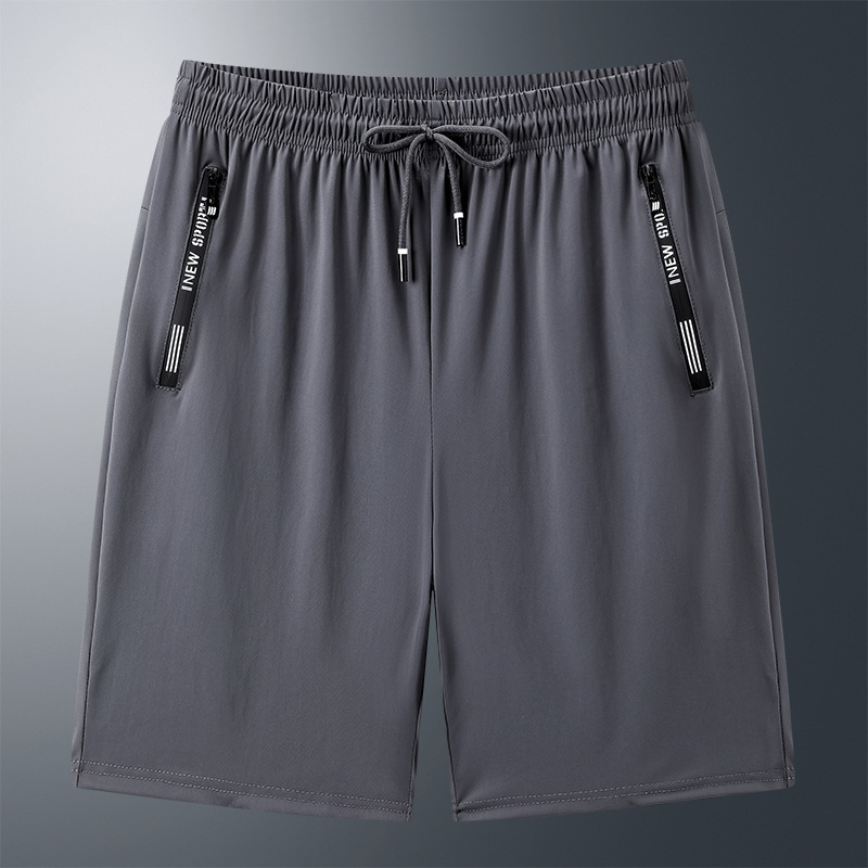 New Men's Quick-Dry Loose Five-Point Sports Casual Shorts Thin Cross-Border Ice Silk Beach Shorts Plus Size Fitness New Men's Quick-Dry Loose Five-Point Sports Casual Shorts Thin Cross-Border Ice Silk Beach Shorts Plus Size Fitness