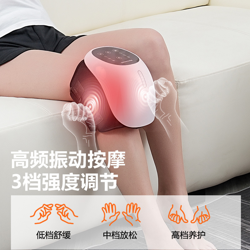 国境を越えた新しい家庭用膝マッサージャー電気加熱膝マッサージャー赤外線振動膝ツボ理学療法|undefined
