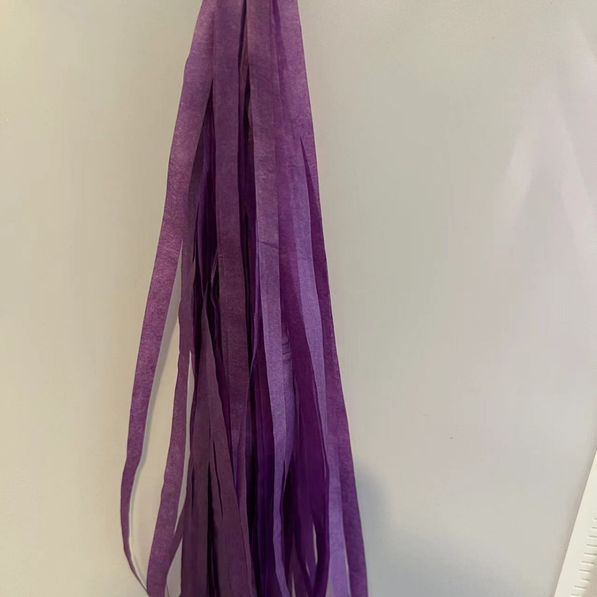 프린지 비 실크 커튼 25*35CM 가지 보라색