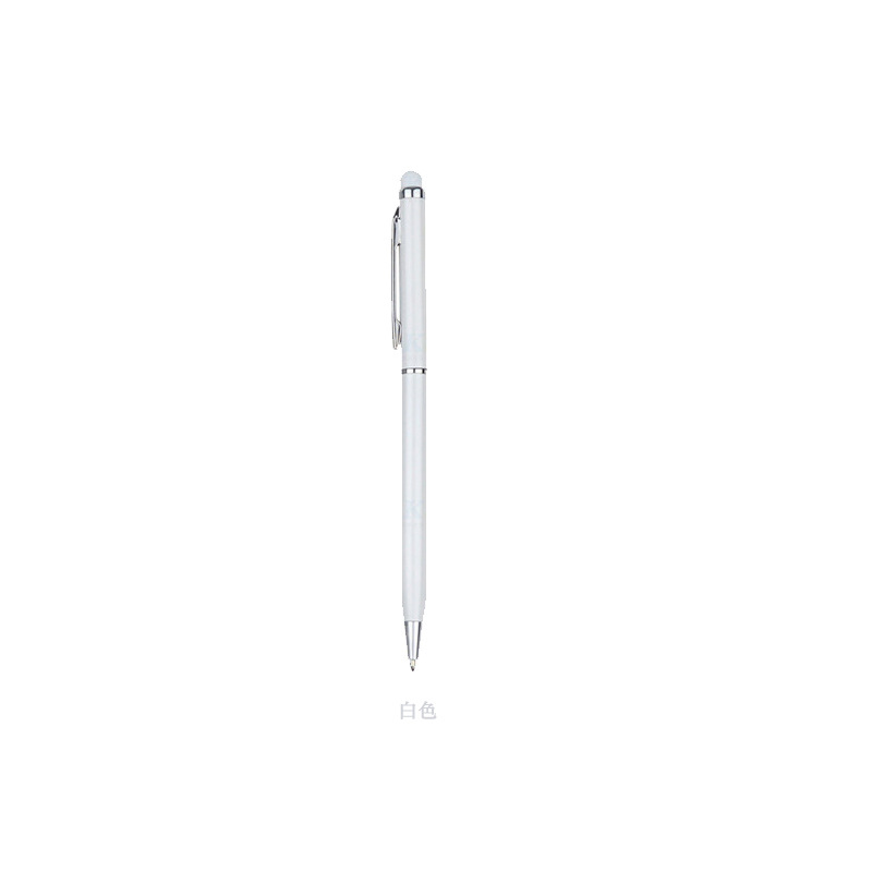 Simple pequeña pluma de metal logotipo personalizado giratorio bolígrafo rotatorio pluma de aceite de publicidad pluma de regalo toque eléctrico cabeza de fusión