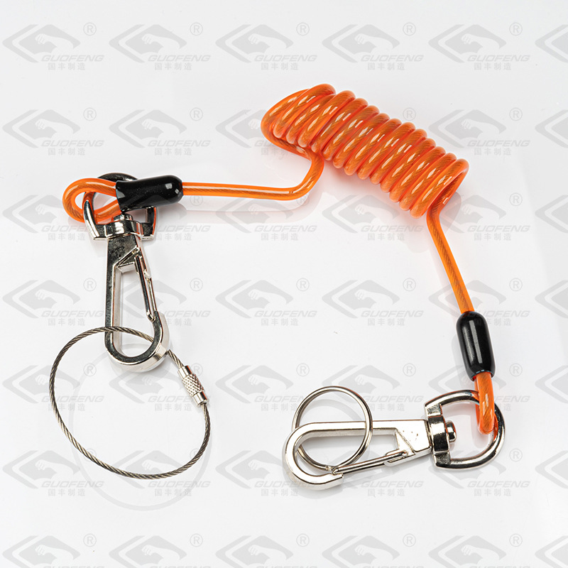 cuerda de alambre de acero herramienta antirrobo buceo anti-desprendimiento barra de protección caña de pesca resorte de alambre de acero