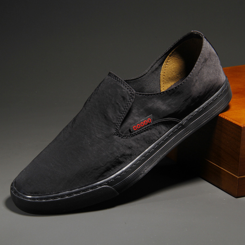 Zapatos de lona para hombre transpirables y ligeros, tendencia clásica de todos los partidos, moda de un solo paso, zapatillas de deporte antiguas suaves y cómodas de Beijing