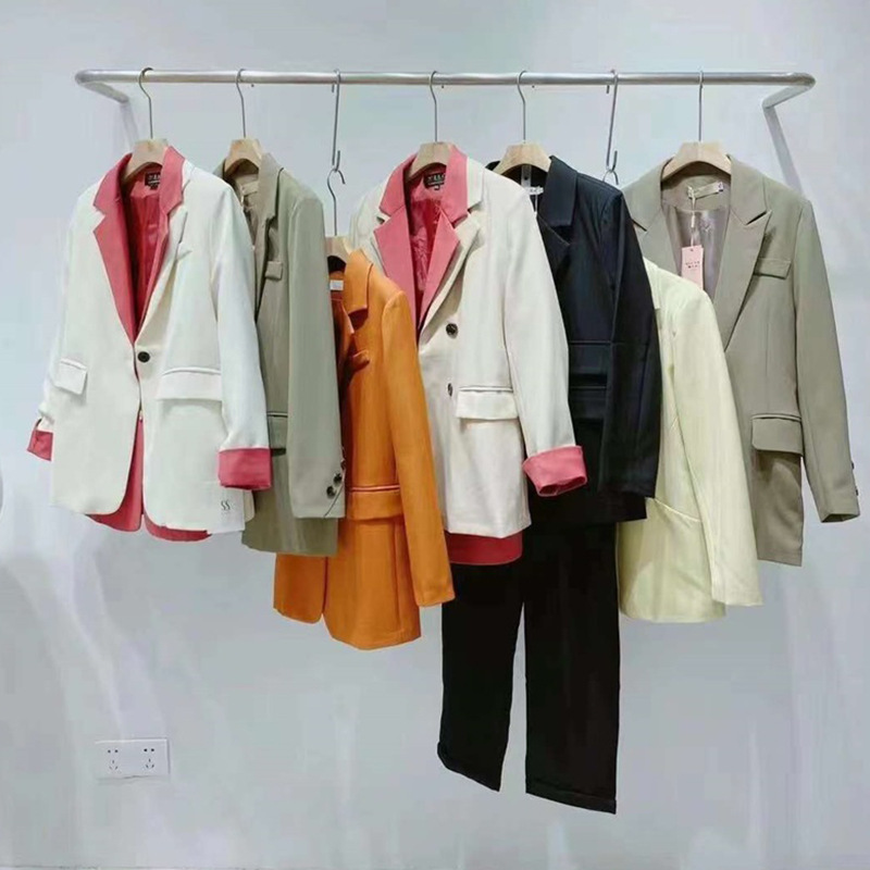 24 autumn and winter lavender according to grass three-dimensional cutting slim fit suit suit British style coat physical store live tail goods