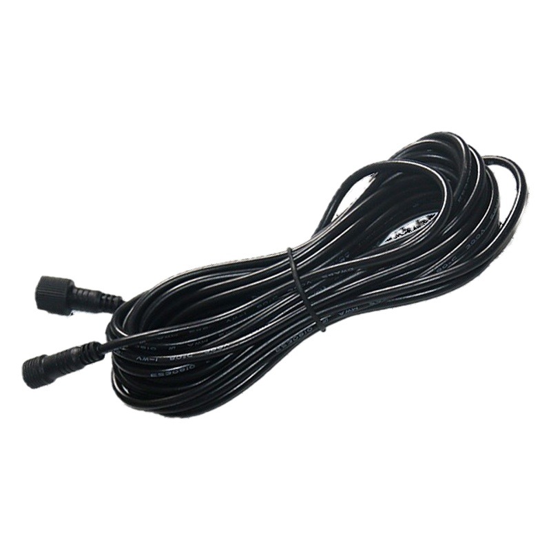 Línea de extensión de la lámpara solar Luz de inundación Línea de extensión de la lámpara de calle 10 M 20m doble pin socket DC cabeza macho y hembra impermeable