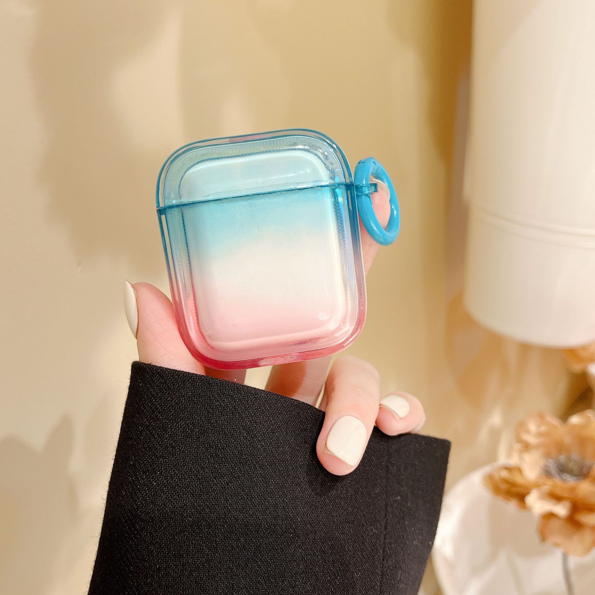 Gel De Silice Dégradé De Couleur Style Simple Cas D'écouteur Téléphone Accessoires display picture 1