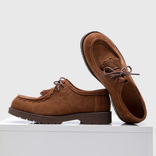 男士2025秋冬季帆船鞋透气潮流休闲复古高端男鞋43256棕色-J