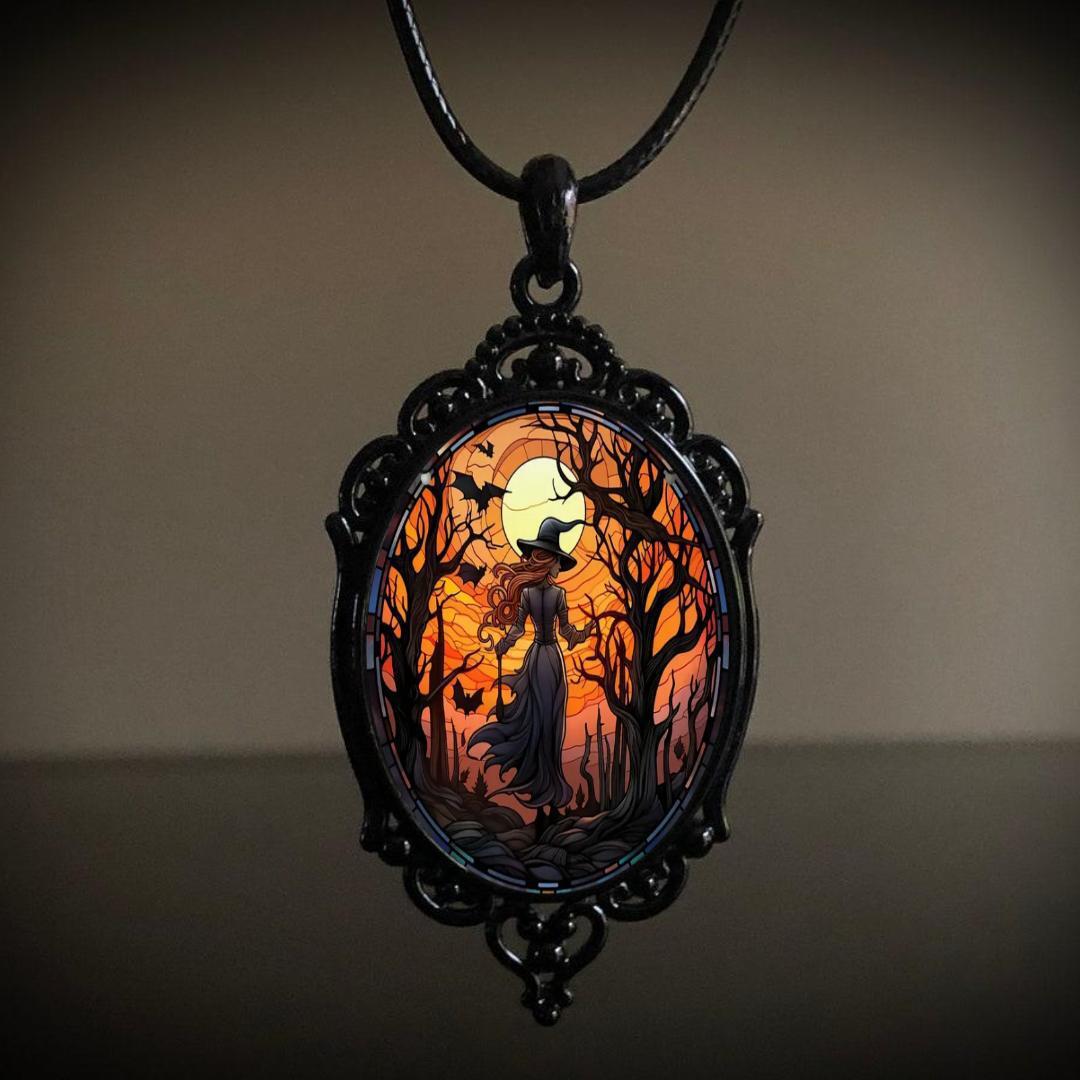 Chencui Gothic Halloween Pendant Necklace_voghion.com
