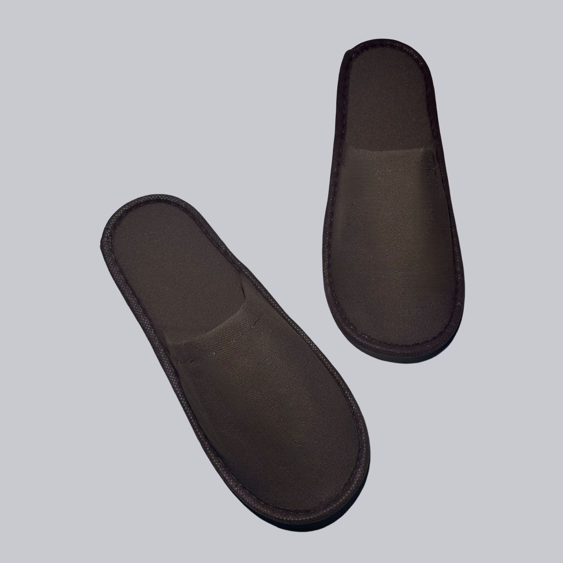 Brown knitted fabric