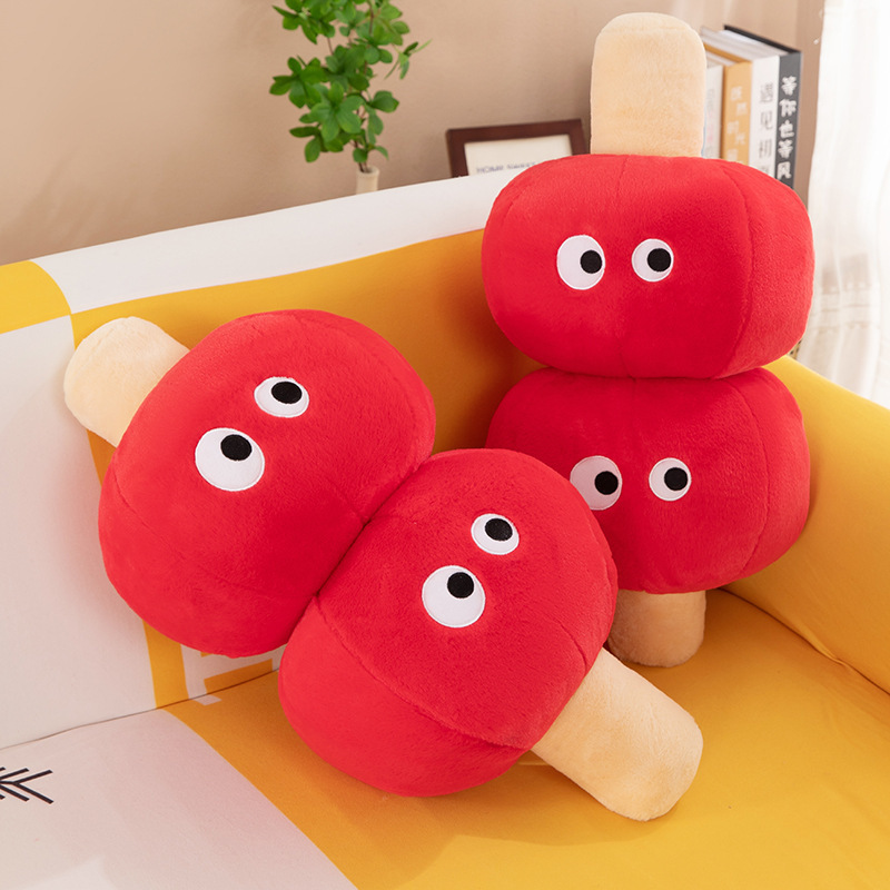 Candied haws Pillow Nordic Household Internet Popular Sofa Pillow Cute Candied haws Plush Toy Bedroom Bay Window Gift