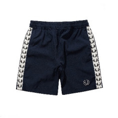 Full Printed Webbing Men's and Women's Casual Pure Color Shorts Summer Drawstring Sports Youth Simple Loose FP Wheat Ear Black Trendy