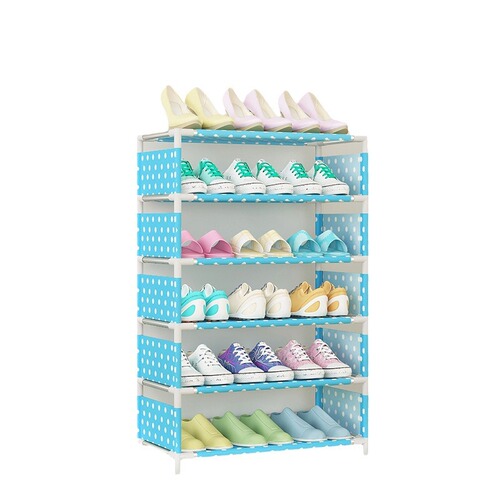 Simple Fabric Shoe Cabinet Dustproof Shoe Rack Multi-layer Storage Shelf Minimalist Modern Economical Assembly Dormitory 4/6/8 Layers