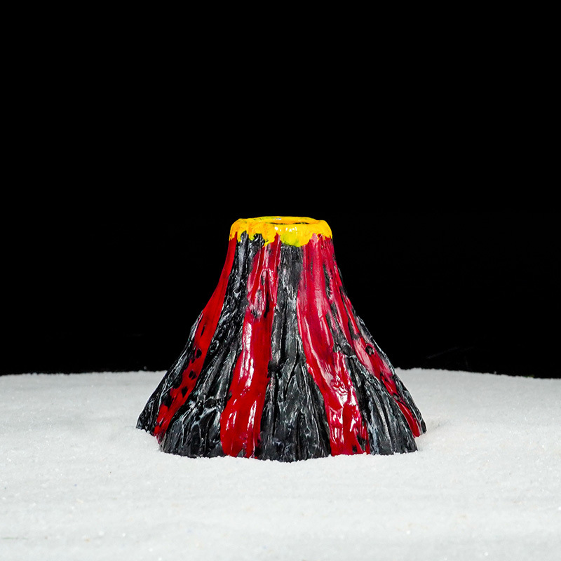 Decoración para Peceras, Rocalla de PVC, Acuario, Volcán Simulado, Modelo Pequeño de Volcán, Adorno para Peceras, Resistente a Caídas