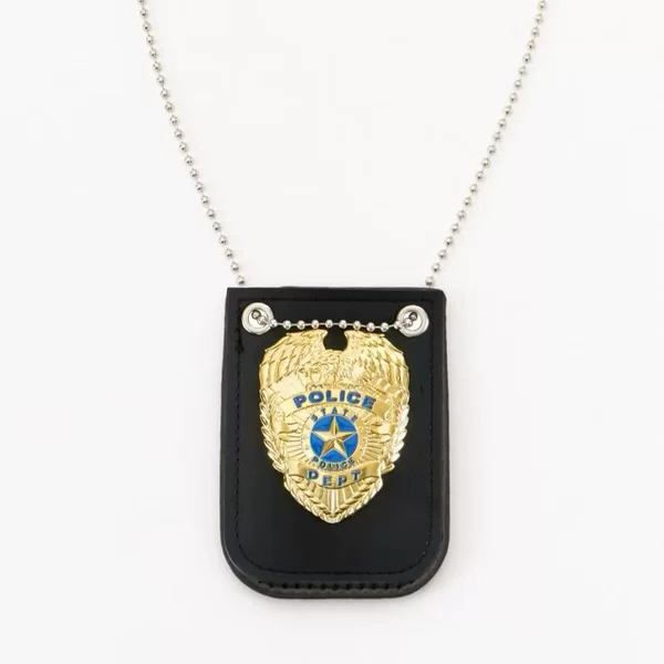 Halloween cosplay Cosplay Police Toy Police Hat Gold Leather Badge Sunglasses Intercom