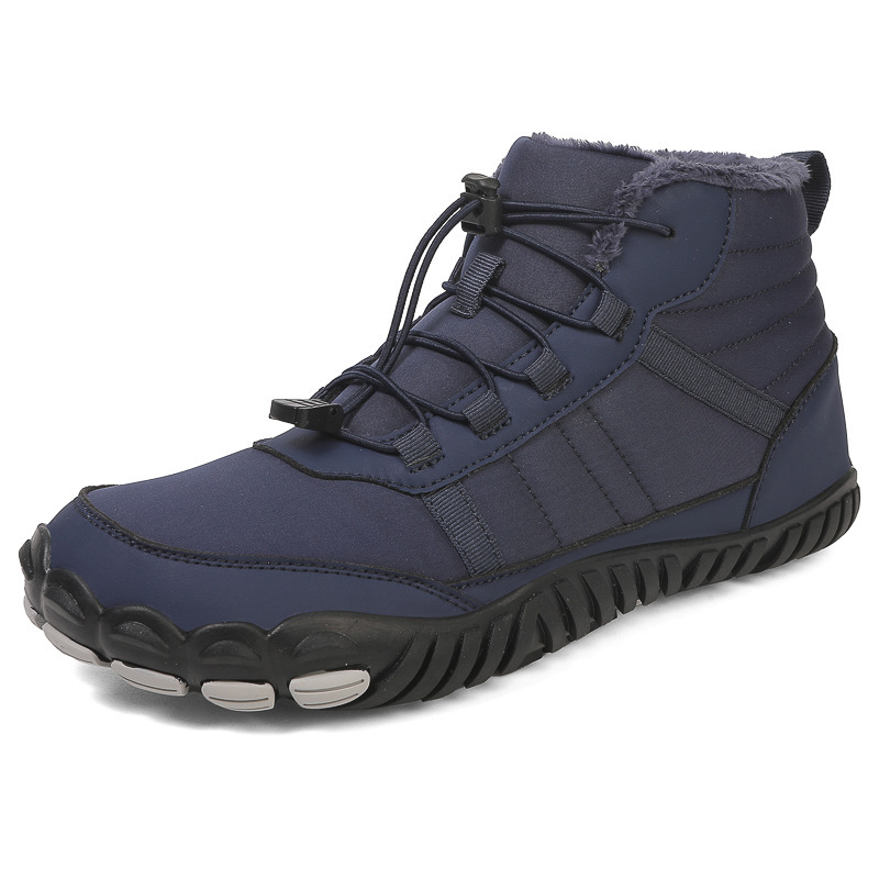 Cross-Border Hot-Selling Wide-Head Snow Boots for Men and Women, Winter High-Top Barefoot Shoes, Waterproof and Cold-Proof Outdoor Casual Sports Shoes Cross-Border Hot-Selling Wide-Head Snow Boots for Men and Women, Winter High-Top Barefoot Shoes, Waterproof and Cold-Proof Outdoor Casual Sports Shoes