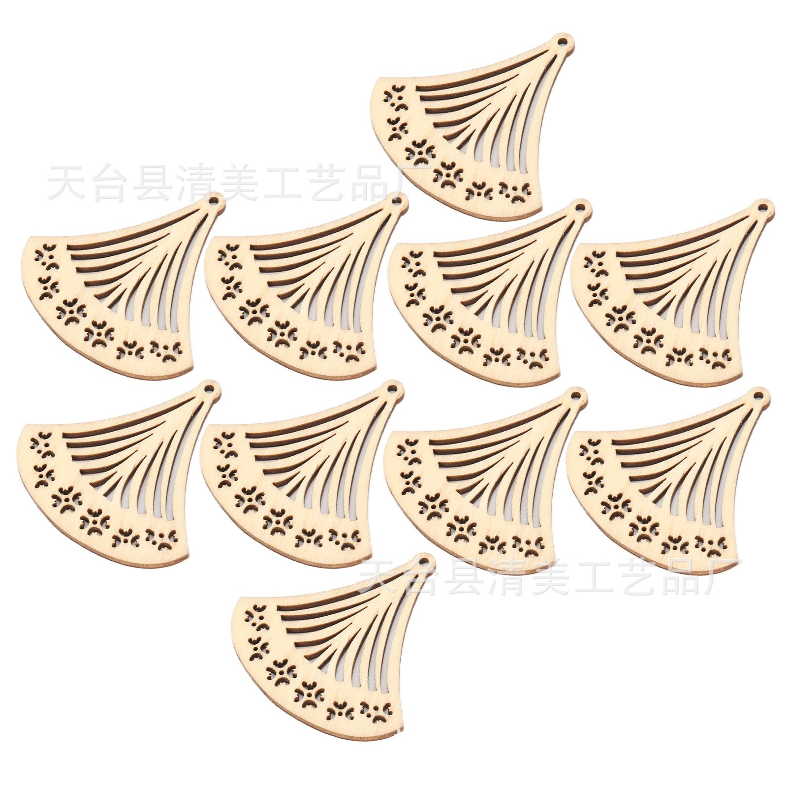 50-55mm troncos de madera con agujeros colgante decoración de madera con agujeros pendientes accesorios