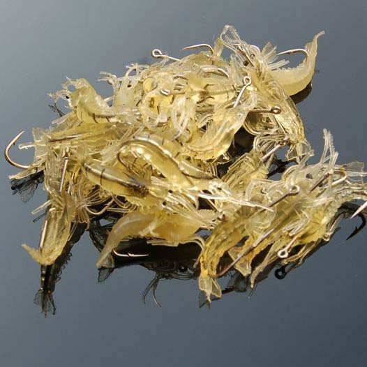 Venta al por mayor Bionic luminoso falso Camarón Luya cebo 4cm con gancho olor a pescado suave Camarón falso cebo Luya rebordear cebo