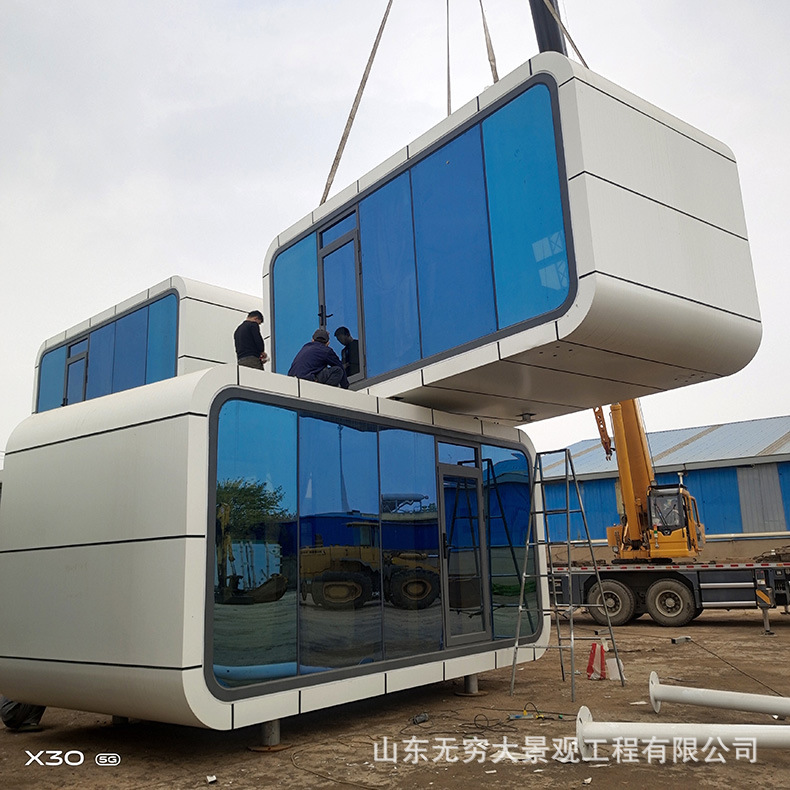 Gran paisaje drenaje edificio lugar escénico Manor característica Starry Sky alojamiento habitación estructura de acero B & B fabricante de hoteles