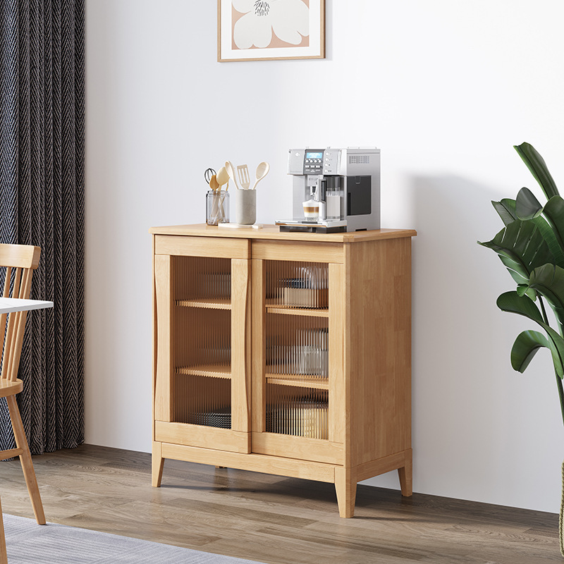 Aparador de madera maciza, mueble de cocina nórdico, mueble de almacenamiento para sala de estar, multifuncional, venta directa de fábrica, mueble de gran venta transfronterizo