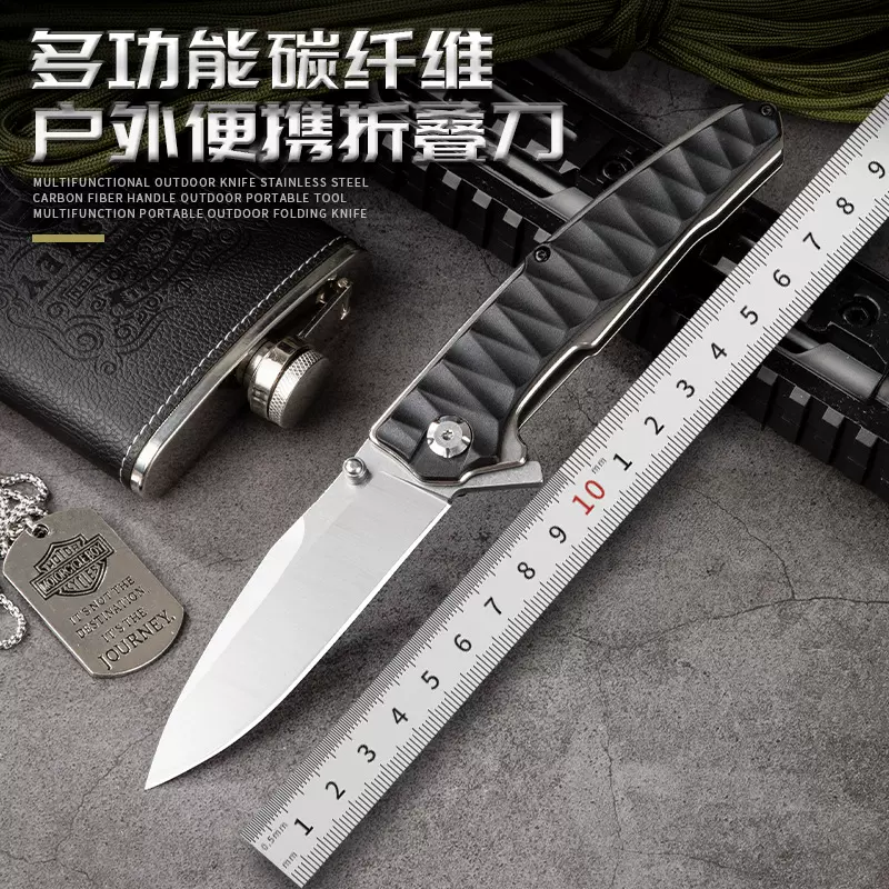 厂家现货户外露营折叠刀户外随身刀锋利高硬度便携式露营小刀野外