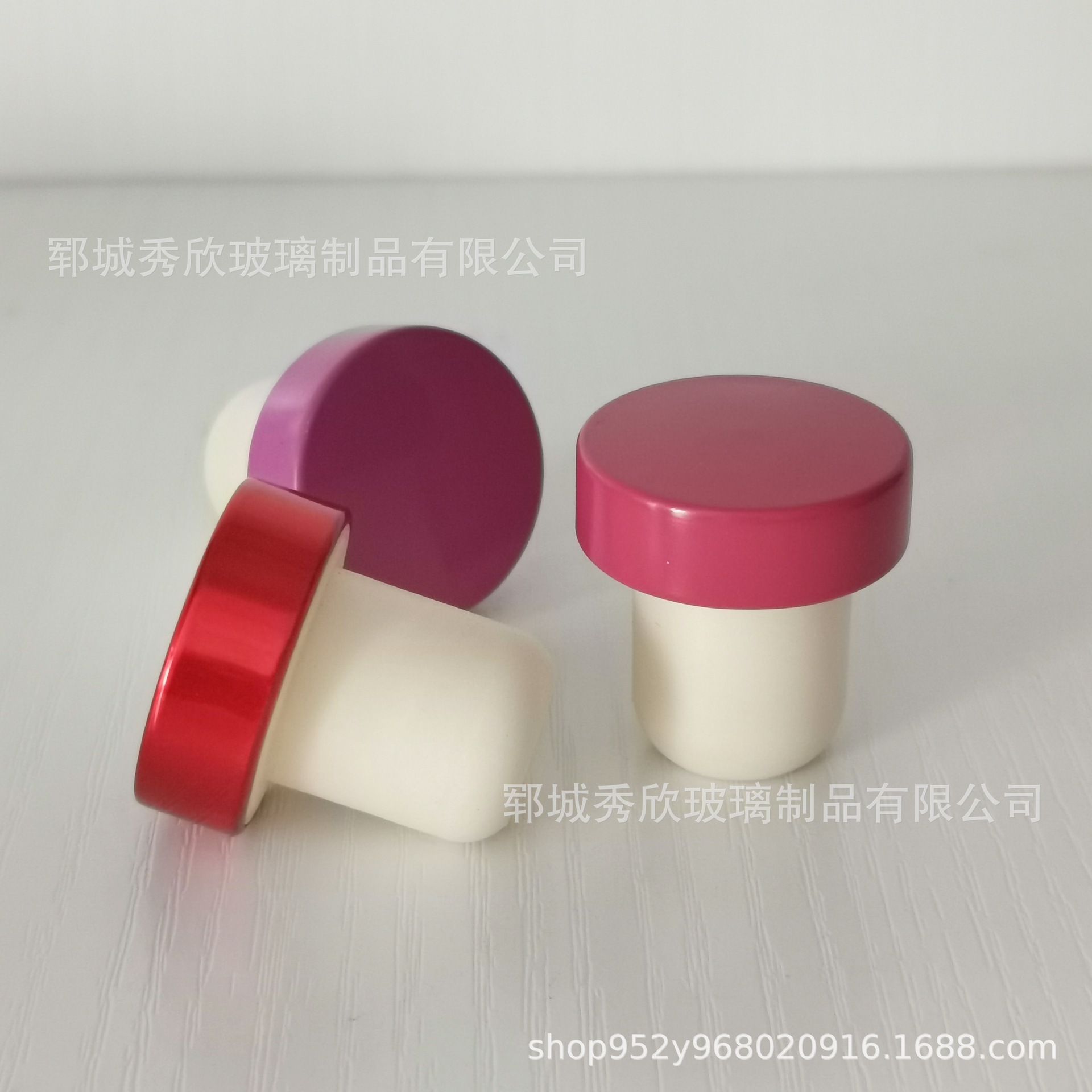 厂家批发T铝皮高分子盖 软木塞盖子 氧化铝盖 各种型号颜色密封盖