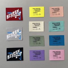 New letter series hats, clothing, bags, socks, decorative fabric labels, silk screen printing fabric stickers, fabric label patch stickers