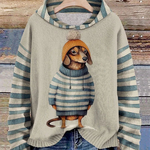 25 European and American Women's 3D Digital Fashion Series Print Hooded Sweatshirt Hot Selling Original