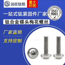 M5钛合金TC4蝶形飞碟头摩托车外壳改装饰螺丝内梅花T25多颜色