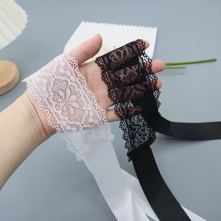 Antifaz de encaje hueco estilo Amazon, máscara de ojos sexy de seda estilo abstinencia, accesorios de lencería DIY TK