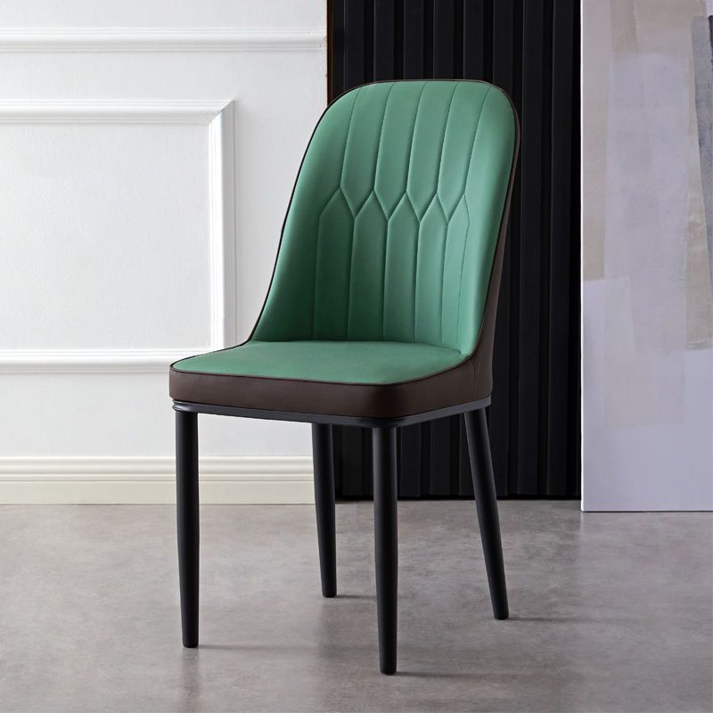 그린 브라운 강화 스크래치 방지 가죽 + 블랙 다리