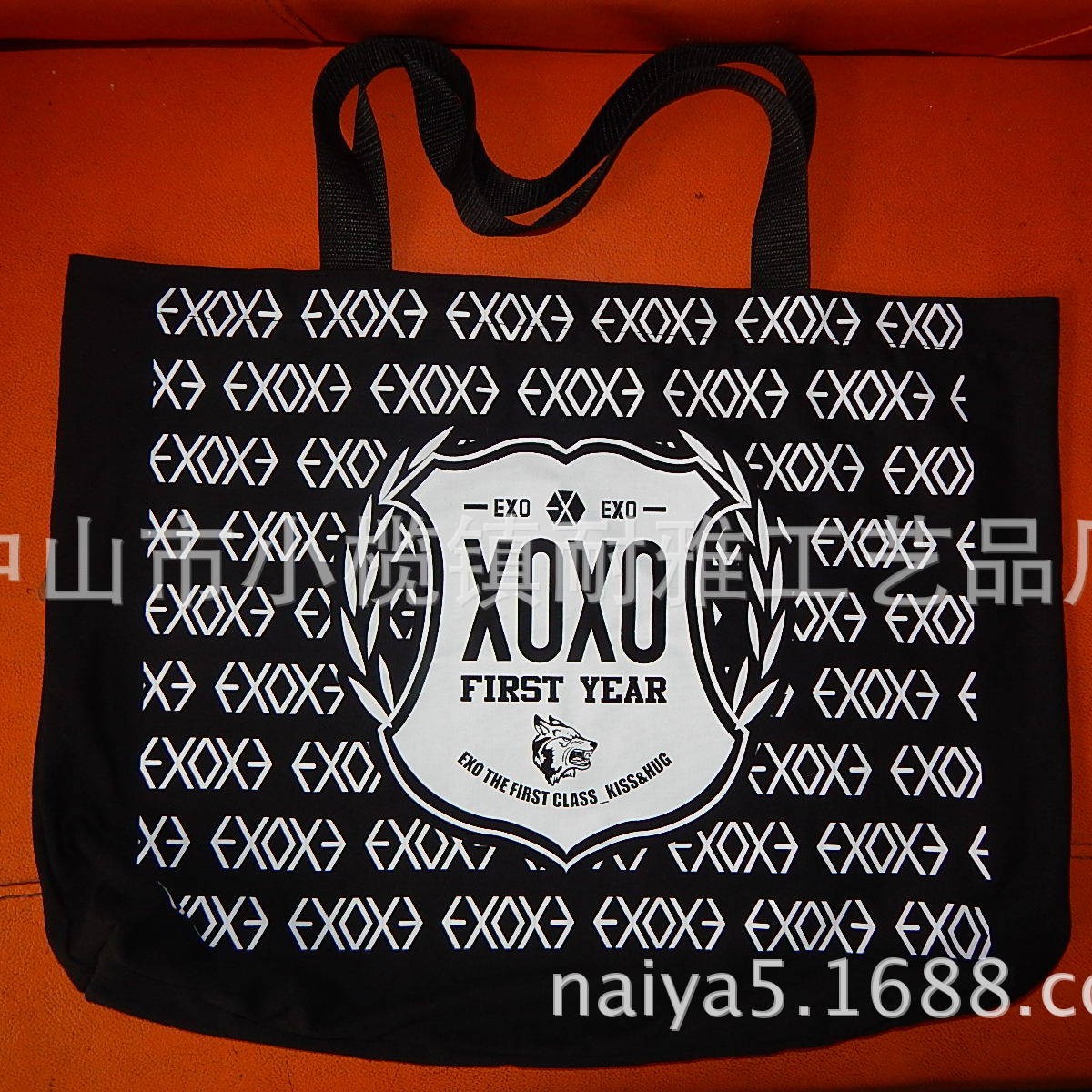 韩美日同款帆布手提袋12安手提包EXO同款帆布包8安同款帆布手提袋