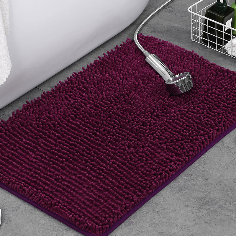 Alfombrilla de baño Alfombra absorbente de agua en la puerta del baño Alfombrilla antideslizante de chenilla Alfombrilla de entrada Alfombrilla de baño