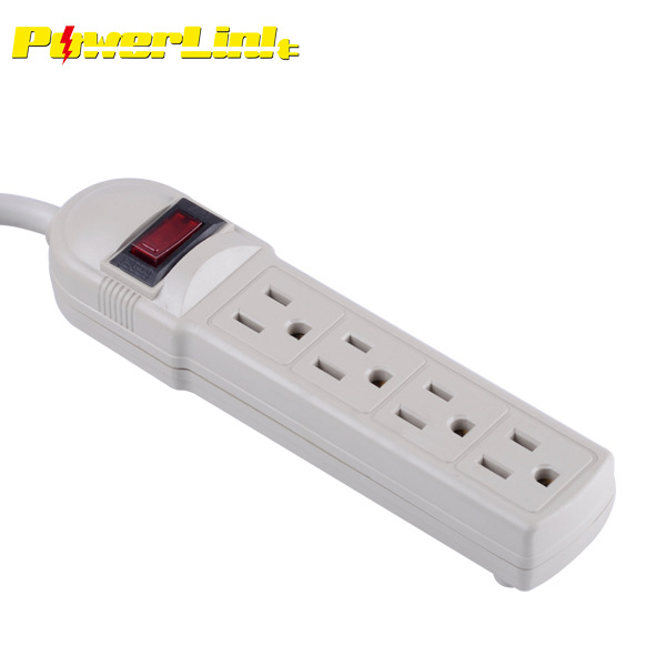 墨西哥 美式 4孔插座全铜 铜包铝CCA 非标POWER STRIP