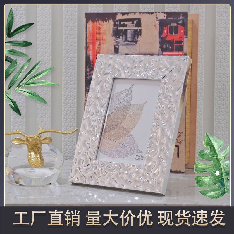 Factory Direct Sales Creative Glossy Picture Frame A4 Modern Minimalist Exquisite Photo Frame Square Light Luxury Picture Frame Empty Frame